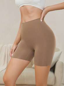 SHAPORA Của phụ nữ Màu thuần Kiểm soát bụng & Máy nâng lên Mông Áo Shapewear Đồ lót - Lạc đà - Xem 4