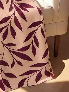 Franclia New Fashion Print V-Neck Colorblock Jumpsuit - Burgundy - View 5