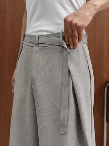 TOKVUE Pantalones cortos casuales versátiles de unicolor para hombres, para uso diario y viajes - Caqui - Ver 4