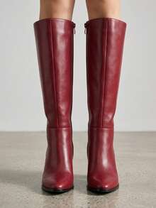 Women Knee-High Boots - Cherry - View 2
