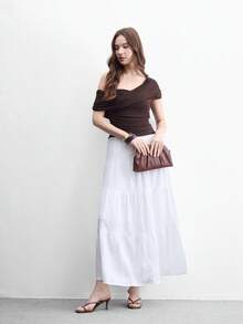 CUCCOO BIZCHIC 女士方头猫跟棕色人字拖鞋，高跟凉鞋，时尚舒适，日常百搭通勤凉鞋/拖鞋 - 亞棕色 - 查看 6