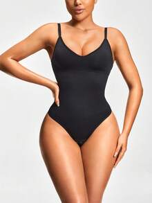 SHAPORA Set de 2 piezas Moldeador corporal de mujer tipo mono - Negro - Ver 8