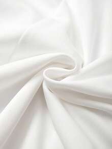 GlowEve CURVE Plus Size Round Neck Sleeveless A-Line Ruffle Patchwork Women's Dress - White - View 5