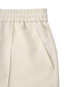 HUEFORM Men's Beige Summer Casual Vacation Shorts,Basic Apricot Textured Fabric,Pleated Design Flattering Fit,Suitable For Outdoor Activities & Holiday Wear - Apricot - View 6