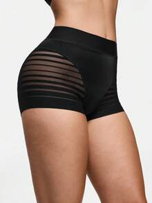 SHAPORA 1pc Women's High Waist Tummy Control Shapewear Pants, Suitable For Yoga, Fitness, And Everyday Wear - Black - View 4