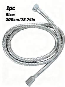 1 Piece Of Stainless Steel Shower Pipe, Sturdy And Durable, Not Prone To Tangling, Suitable For Bathroom Shower Heads And Bathroom Accessories - Multicolor - View 9