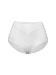 SHAPORA 2pcs/Set Women's Casual Comfortable Seamless Solid Color Ultra-Thin Fabric Shaping Briefs - Multicolor - View 14
