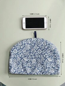 1PC New Teapot Insulation Cover, Warming, Dustproof, Heat-Resistant Cloth Cover With Cotton Lining For Teapots, Kitchen Decoration, Home Decoration. Used For Insulation, Cold Preservation, Moistureproof, Dustproof. Suitable For Outdoor Use - White - View 2