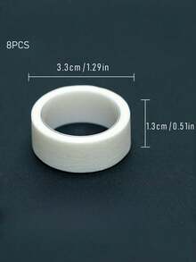 2/4/6/8 PCS Multi Pack Strong Adhesive White Microporous Tape And Adhesive Fabric Tape For Eyelash Extension For Lash Artists For Professional Makeup For Salon Use Breathable No Residue Long Lasting Lash Tape - White - View 13
