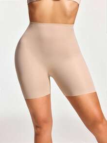 SHEIN Lingerie Sculptante Femme Couleur Unie Contrôle Ventre Et Fessier Remontant - Camelo - Ver 5