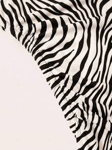 Ellevyn Women's Mesh Zebra Print Long Dress - Multicolor - View 4