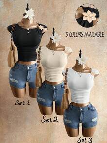 Women T-Shirts - Multicolor - View 4
