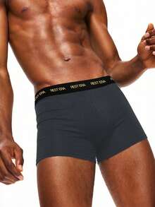 EasyFave Set de 7 piezas de bóxers tipo brief para hombres con estampado de letras - Multicolor - Ver 5