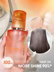 SHEGLAM HAIR Hot Streak 熱防禦發光油 Elixir-100 毫升/3.4 液態盎司，護髮精油，玫瑰香味保濕油精華，深層滋養，髮油耐熱捲髮產品護髮精華，撫平毛躁和髮絲光澤，富含葵花籽油的隔熱噴霧，適合所有髮質 禮物 粉紅色的 化妝品 海灘 節慶 護髮 假期 夏天 美髮配件 返校 旅行 - 無色 - 查看 1