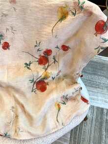 Franclia Ditsy Floral Cap Sleeve Blouse - Apricot - View 7
