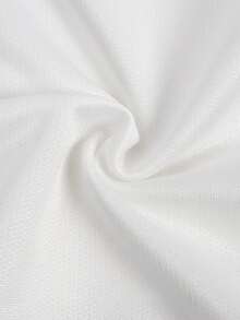STYNVO Men's Letter Print Minimalist Versatile Crew Neck T-Shirt For Daily Wear - White - View 5