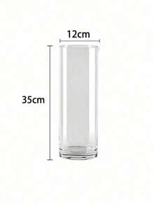 Acrylic Transparent Cylinder Vase Set, Tall Floor VasesUnbreakable Plastic Vases, Suitable For Living Room,Desk, Wedding Centerpiece Flower BouquetDecoration In Different Sizes - transparent - View 12
