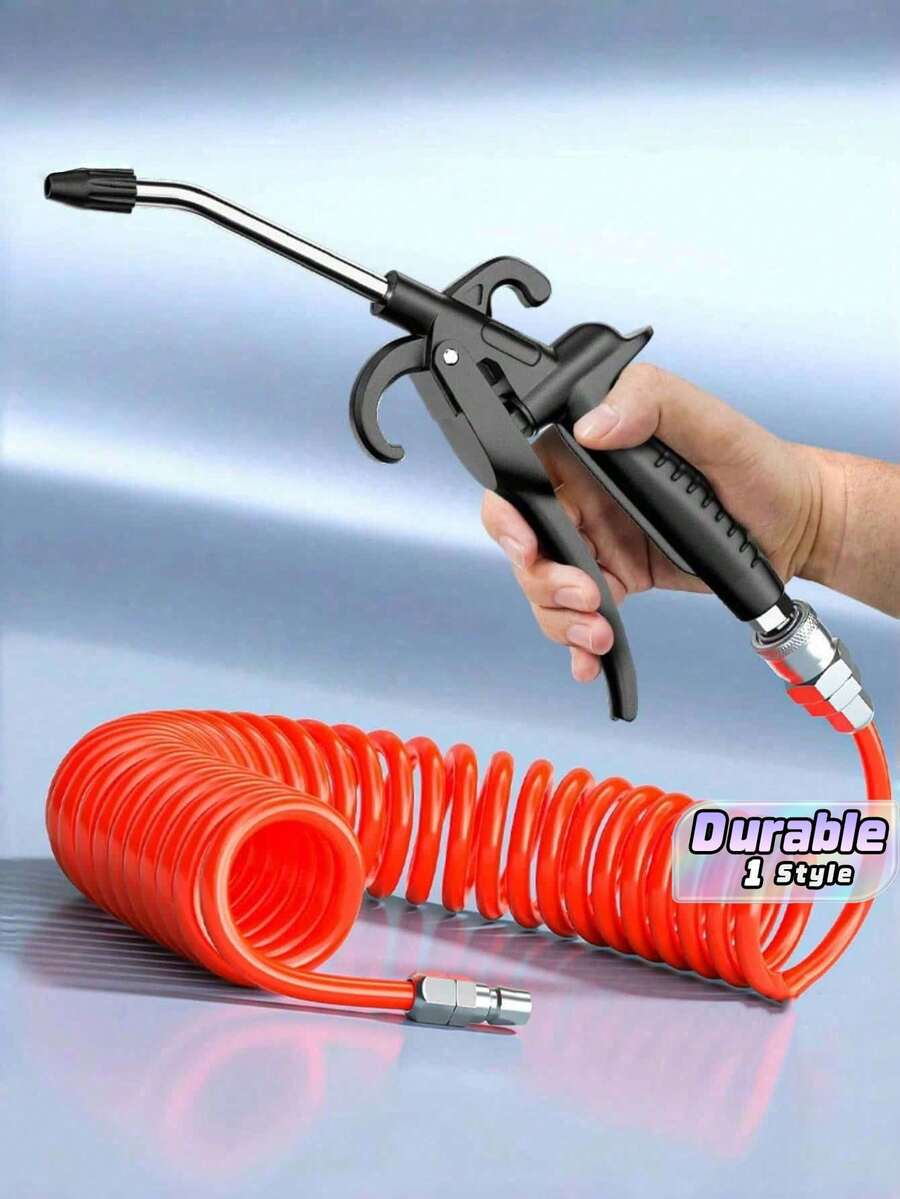 1個高流量吹氣槍 - 工業與家用氣流噴嘴,耐用PP材質,適用於氣動壓縮機除塵,黑色,吹氣槍,配件 - 彩色 - 查看 1