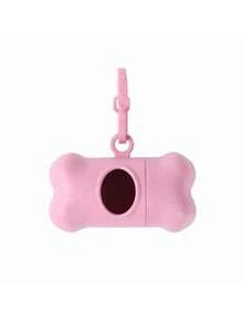 1/2/6PCS Hands Free Dog Waste Bag Dispenser Durable Plastic Free Portable Poop Collector Wheat Straw Bone Shaped Holder For Outdoor Walking Training Pet Waste Bag Carrier - Multicolor - View 12