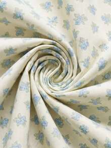 Veyra Day 3pcs Polyester Simple Retro Bow Print, Boys And Girls' Dormitory Bedding, Dormitory Dress-Up Flower Bedding Set, Zipper Closure, Suitable For All Seasons, Soft, Skin-Friendly And Breathable, Suitable For Dormitory Bed, Single Bed, Double Bed, King-Size Bed, Bedroom Bed Quilt Cover Set, Can Be Quickly Machine Washed (Including One Quilt Cover, Two Pillowcases, Excluding Inner Core) - Multicolor - View 5