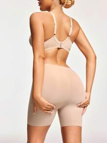 SHEIN Lingerie Sculptante Femme Couleur Unie Contrôle Ventre Et Fessier Remontant - Camelo - Ver 2