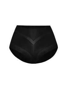 SHAPORA 2pcs/Set Women's Casual Comfortable Seamless Solid Color Ultra-Thin Fabric Shaping Briefs - Multicolor - View 13