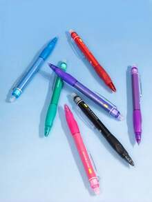 Colorful Erasable Gel Pens, Suitable For Students' Painting And Diary Writing, Retractable Blue Ballpoint Pen With Erasable Function - 7-color Erasable Pens [Boxed] - View 4