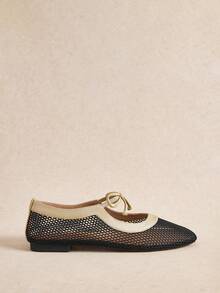 Rosivie Women's Bow Design Casual Versatile Fashion Flat Shoes - Gold - View 2