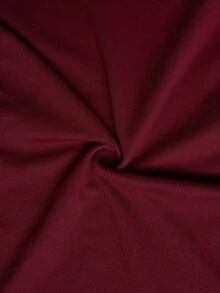 SHEIN Clasi Plus Size Women's Fashion Elegant Solid Color Asymmetric Shoulder Strap Tank Top Office Burgundy Summer - Burgundy - View 8