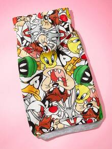 LOONEY TUNES X SHEIN 1 Piece Of Cartoon Pattern Printed Pet Hooded Sweatshirt, Cat Clothes, Dog Clothes, Size XXS-XXXXL, Extra Small, Extra Large, Bugs, Tweety. - White - View 2