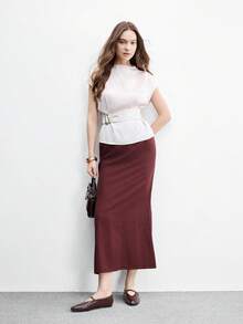 CUCCOO BIZCHIC 女款時尚通勤百搭休閒瑪麗珍平底鞋，聖誕春季鞋款 - 酒紅色.. - 查看 6