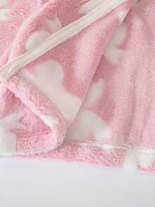 Emery Rose Kids Emery Rose Kids 女童彩色布洛克圖案立領長袖拉鍊假領保暖泰迪夾克，搖粒絨，保暖舒適，適合休閒、日常穿著與學校日常，秋冬穿著，聖誕禮物 - 粉色 - 查看 7