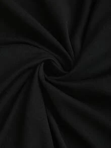 Sweetra Camiseta de mujer de diseñador de calle elegante y versátil, estilo chic de alta calle, efecto adelgazante, con encaje, cómoda, para primavera/verano, nueva - Negro - Ver 5