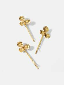 MOTF 3 STYLISH PERSONALIZED PREMIUM FLOWER HAIRPINS - Gold - View 8