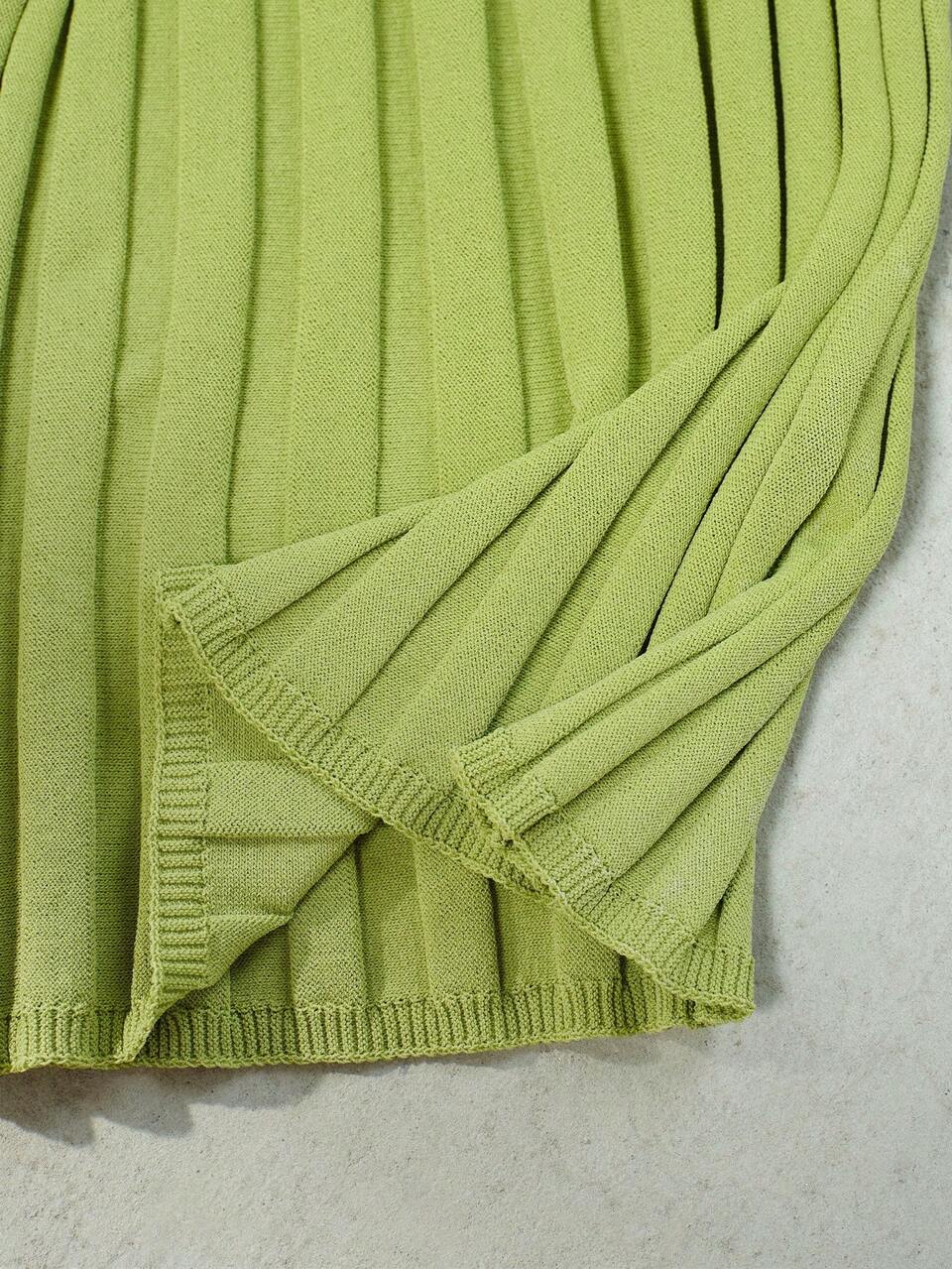 PATCHWORK SHEER SLEEVELESS FITTED KNIT TOP