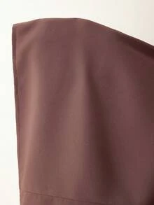 Al Najma 女款素色休閒百搭派對旅行阿拉伯長袍 - 棕色 - 查看 8
