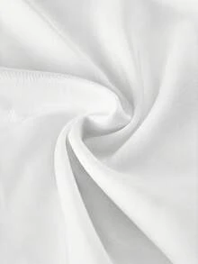 SHEIN LUNE 休閒女款夏季純棉白色背心上衣 - 白色 - 查看 7