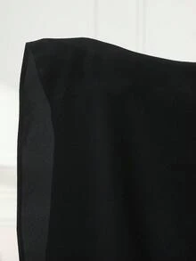 Al Najma 女款花卉刺繡長袖寬鬆優雅阿拉伯長袍 - 黑色 - 查看 8