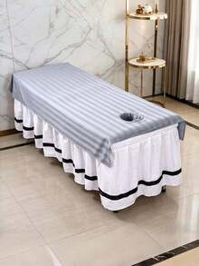 1 Piece Waterproof & Oil-Resistant Hydrotherapy Massage Bed Sheet - Machine Washable, Polyester, Suitable For Beauty Salons (Note: The Product Is Waterproof And Features A Relatively Stiff Texture) - Multicolor - View 2
