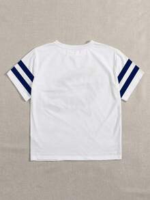NostaNoir Ladies' Anchor Printed Short Sleeve Casual T-Shirt Graphic Tees Women Tops - White - View 2