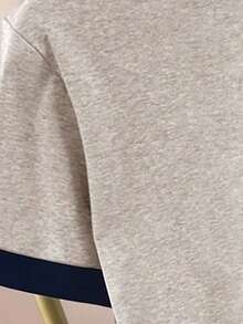 Resyla Camiseta de manga corta con cuello redondo y estampado de gato para mujer de talla grande - Gris - Ver 3