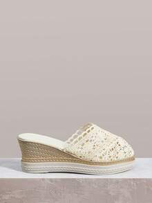Beige + hilo de malla