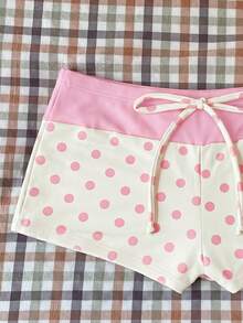 Elavelle Women's Spring/Summer Random Print High Waist Bow Bikini Bottoms - Multicolor - View 5