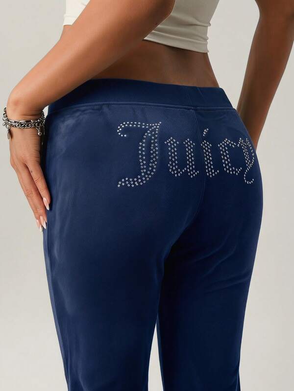 Juicy Couture بنطلون نسائي أزرق داكن