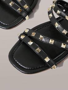 Styleloop Women's Flat Sandals, Bohemian, Beach Vacation, Western Wind, Summer Wear, Travel Essentials - dark - View 5