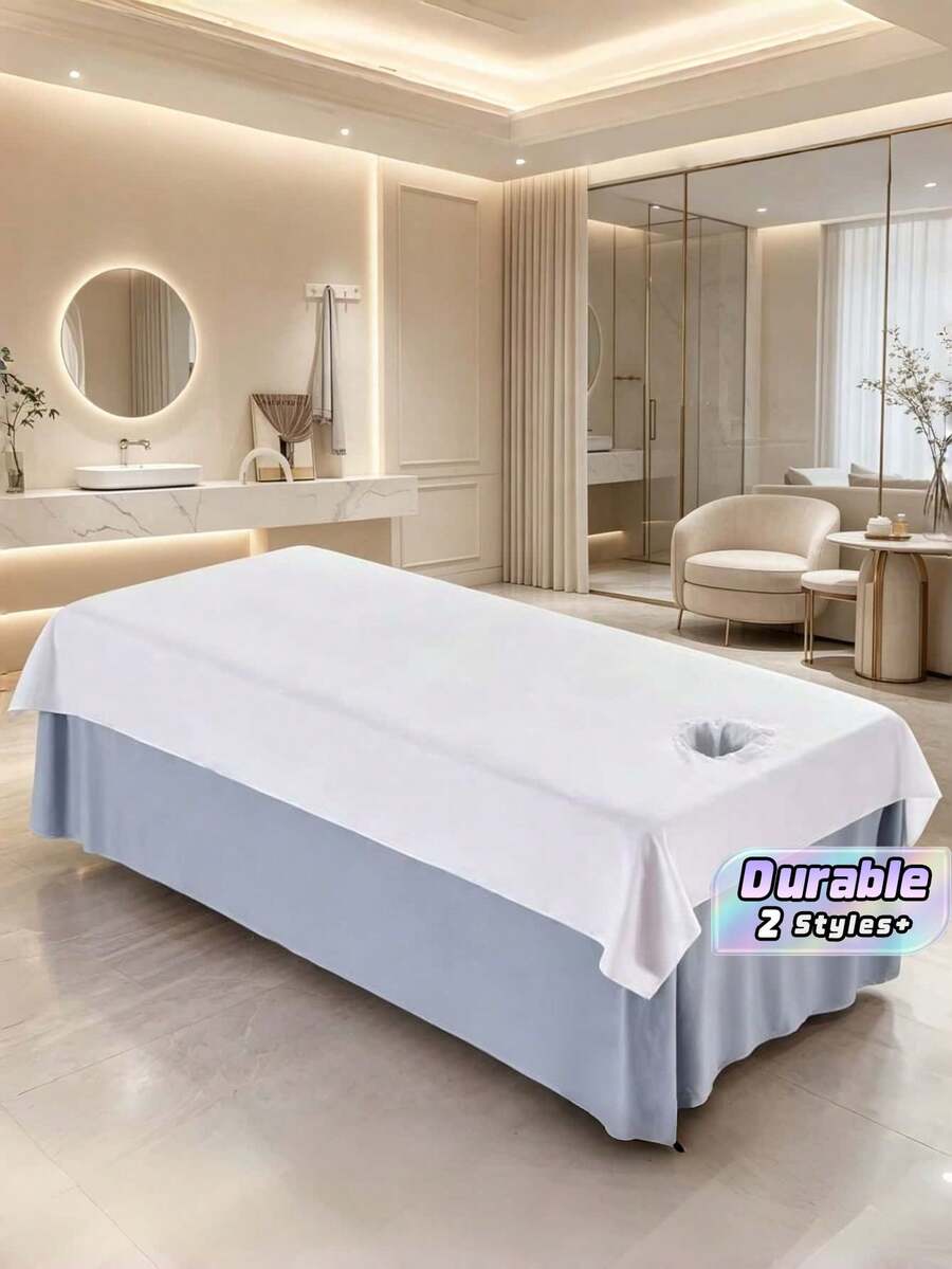 1 Piece Waterproof & Oil-Resistant Hydrotherapy Massage Bed Sheet - Machine Washable, Polyester, Suitable For Beauty Salons (Note: The Product Is Waterproof And Features A Relatively Stiff Texture) - Multicolor - View 1