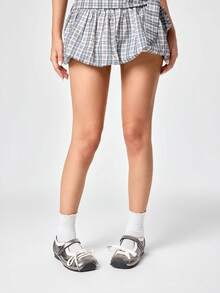 ROMWE Grunge Punk 女款黑色芭蕾平底鞋 綁帶軟底一腳蹬樂福鞋 Mary Jane 牛津鞋 JK 制服鞋 厚底增高高跟鞋 聖誕適用 - 綁帶芭蕾槍色 - 查看 3