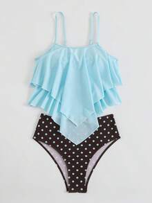 Swim Lushoire 女款陽光沙灘細肩帶分體式比基尼上衣 - 彩色 - 查看 5