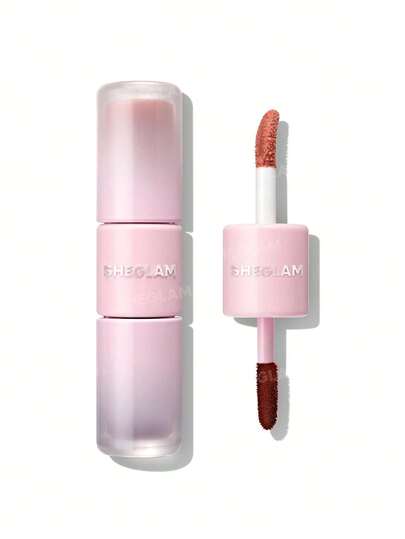 Line To Shine Peel-Off Lip Stain & Gloss Duo-013 Peach Mousse