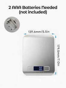 Báscula de cocina digital, capacidad máxima de 10 kg, precisión de 1 g, báscula de alimentos de acero inoxidable con función de tara, báscula de pesaje digital multunidades para repostería, cocina y preparación de comidas - Blanco - Ver 6